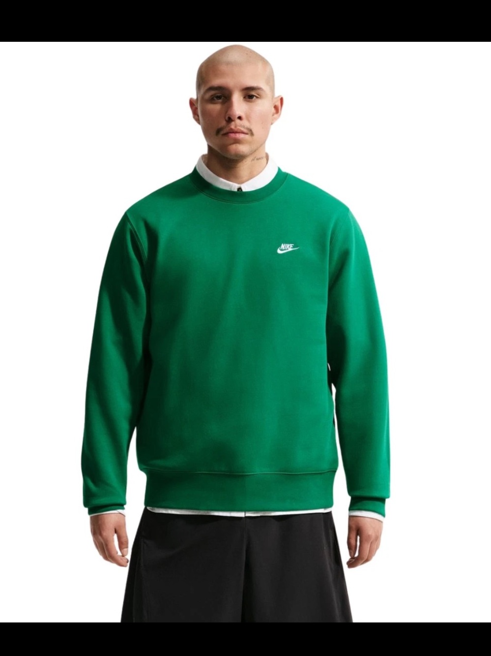 NWT Nike Club Crew Pullover Sweatshirt green small
